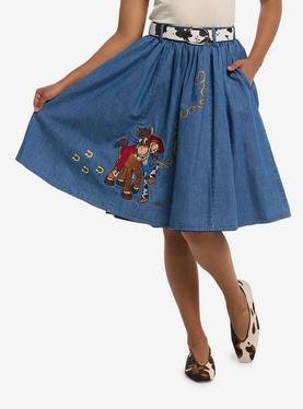 Her Universe Disney Pixar Toy Story Jessie & Bullseye Denim Skirt Her Universe Exclusive, , hi-res